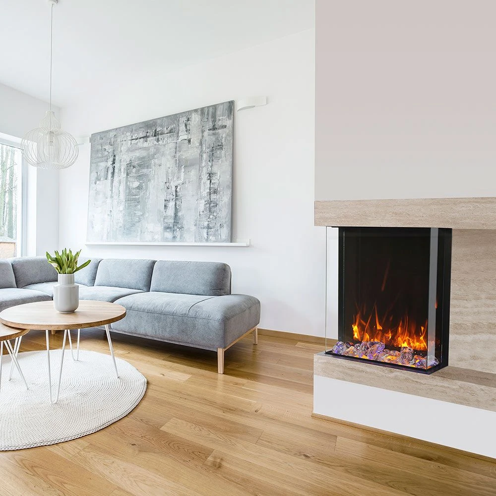 Amantii 2939-TRU-VIEW-XL Tru-View Series 3-Sided 29-Inch Indoor/Outdoor Electric Fireplace With Logs 3 Amantii 2939-TRU-VIEW-XL Tru-View Series 3-Sided 29-Inch Indoor/Outdoor Electric Fireplace With Logs - Image 3