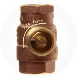 HPC Fire 3/4 Inch Straight Gas Fire Pit Shut Off Valve Kits -Natural Gas Fire Place Store 3 4 straight valve front