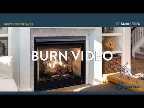 Superior DRT4240 40-Inch Electronic Ignition Direct Vent Gas Fireplace With Remote & Charred Oak Logs 6 Superior DRT4240 40-Inch Electronic Ignition Direct Vent Gas Fireplace With Remote & Charred Oak Logs - Image 6