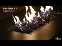 American Fire Glass 1/2-Inch Fireglass 2.0, 10-Pounds, Copper Luster -Natural Gas Fire Place Store 3sdX c1gYus 32