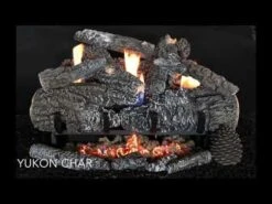 Hargrove ANSI Certified Yukon Char Vent-Free Gas Log Set (HGETYC) -Natural Gas Fire Place Store 4PKLnynG9ZU 49