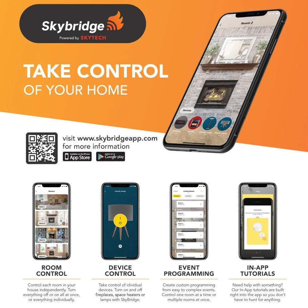 Skytech 7060 Bluetooth Enabled SkyBridge Smart On/Off Fireplace Remote Control 4 Skytech 7060 Bluetooth Enabled SkyBridge Smart On/Off Fireplace Remote Control - Image 4