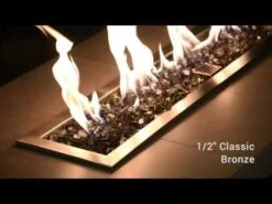 American Fire Glass 1/2-Inch Classic Fire Glass, 10-Pounds, Bronze -Natural Gas Fire Place Store 8xw1do7w6VA 32