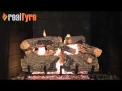 Real Fyre HCHR Burnt Rustic Oak Vented Gas Log Set -Natural Gas Fire Place Store B2EUwKQCgBQ 6370