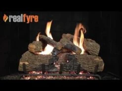 Real Fyre CHD-2 Charred Oak Vented Gas Log Set, Double Sided, ANSI Certified -Natural Gas Fire Place Store D4CTbhOxT5g 11480