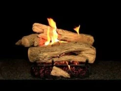 Hargrove Mountain Timber Vented Gas Log Set With ANSI Certified Hidden Control Burner Kit (HGMTSAA-HCB-ANSI) -Natural Gas Fire Place Store FBp0PLoNeCo 542