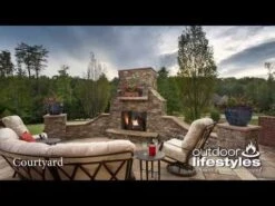 Outdoor Lifestyles Courtyard 42-Inch Contemporary Outdoor Natural Gas Fireplace With IntelliFire Ignition -Natural Gas Fire Place Store HZCG4z0ukxc 379