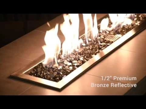 American Fire Glass 1/2-Inch Premium Fire Glass, 10-Pounds, Bronze Reflective 6 American Fire Glass 1/2-Inch Premium Fire Glass, 10-Pounds, Bronze Reflective - Image 6