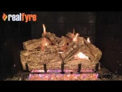Real Fyre RRO Rugged Oak Vented Gas Log Set -Natural Gas Fire Place Store JPFwkXdOBsI 4060
