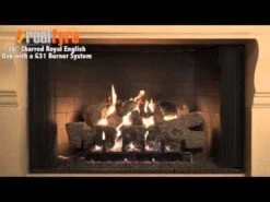 Real Fyre CHB-2 Charred Royal English Oak Vented Gas Log Set, Double Sided -Natural Gas Fire Place Store MQqiDipRSEU 2988