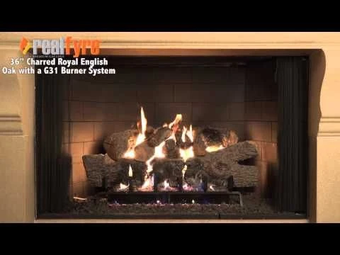 Real Fyre CHB Charred Royal English Oak Vented Gas Log Set 5 Real Fyre CHB Charred Royal English Oak Vented Gas Log Set - Image 5