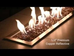 American Fire Glass 1/4-Inch Premium Fire Glass, 10-Pounds, Copper Reflective -Natural Gas Fire Place Store NWFC9Y 0Lzk 32