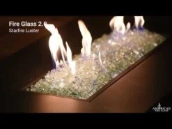 American Fire Glass 1/2-Inch Fireglass 2.0, 10-Pounds, Starfire Luster -Natural Gas Fire Place Store QMDxkxlu72o 32