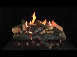 Hargrove Kodiak Timbers Double Stack Vented Gas Log Set With Burner Kit (HGKTS-DSB) -Natural Gas Fire Place Store V2hXW21dVQE 46