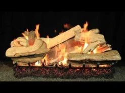 Hargrove Mountain Timber Vented Large Gas Log Set With Ember Supreme Burner Kit, Natural Gas Only (HGMTS-ESB) -Natural Gas Fire Place Store Y xPW9cqwLM 38