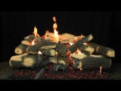 Hargrove Kodiak Char Double Stack Vented Gas Log Set With Burner Kit (HGKCS-DSB) -Natural Gas Fire Place Store Zn6AKGtah9I 58