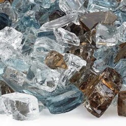 American Fire Glass 1/2-Inch Premium Fire Glass, 10-Pounds, Bali Reflective -Natural Gas Fire Place Store aff blirf12 10 c
