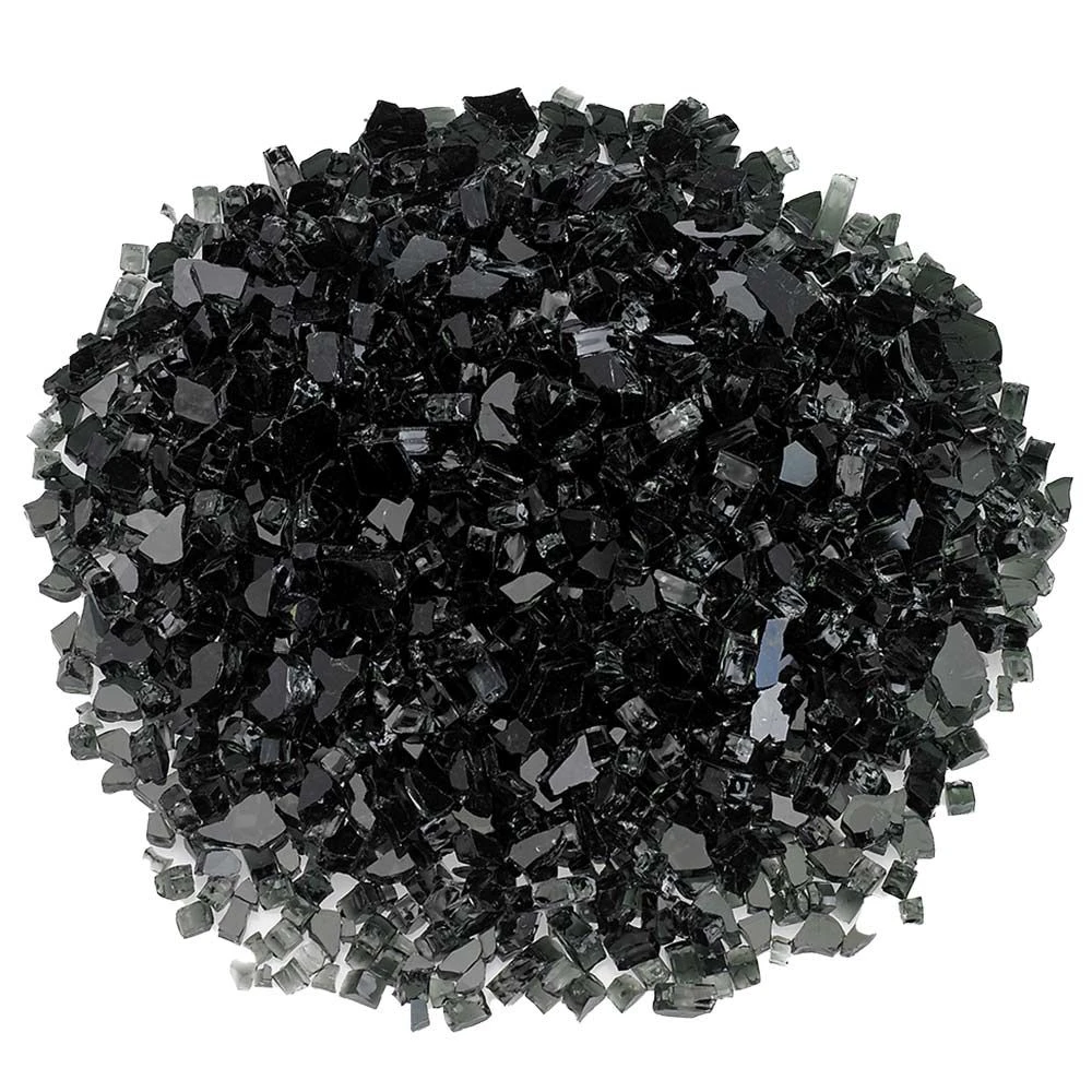 American Fire Glass 1/4-Inch Classic Fire Glass, 10-Pounds, Black 1 American Fire Glass 1/4-Inch Classic Fire Glass, 10-Pounds, Black