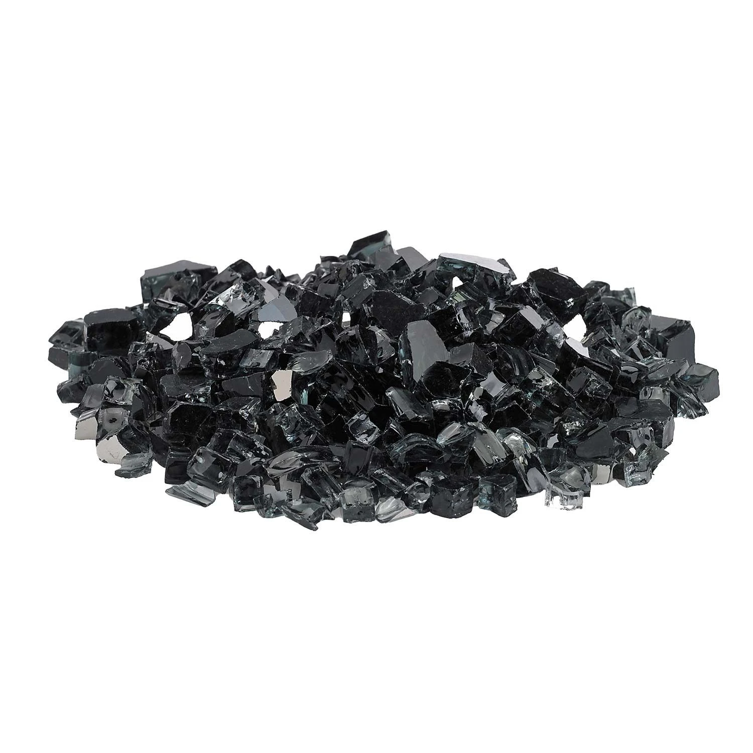 American Fire Glass 1/2-Inch Premium Fire Glass, 10-Pounds, Black Reflective 2 American Fire Glass 1/2-Inch Premium Fire Glass, 10-Pounds, Black Reflective - Image 2