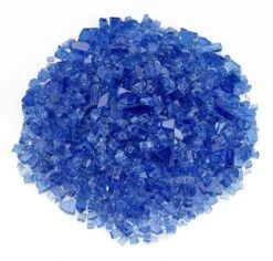 American Fire Glass 1/4-Inch Classic Fire Glass, 10-Pounds, Cobalt Blue