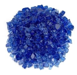 American Fire Glass 1/2-Inch Classic Fire Glass, 10-Pounds, Cobalt Blue