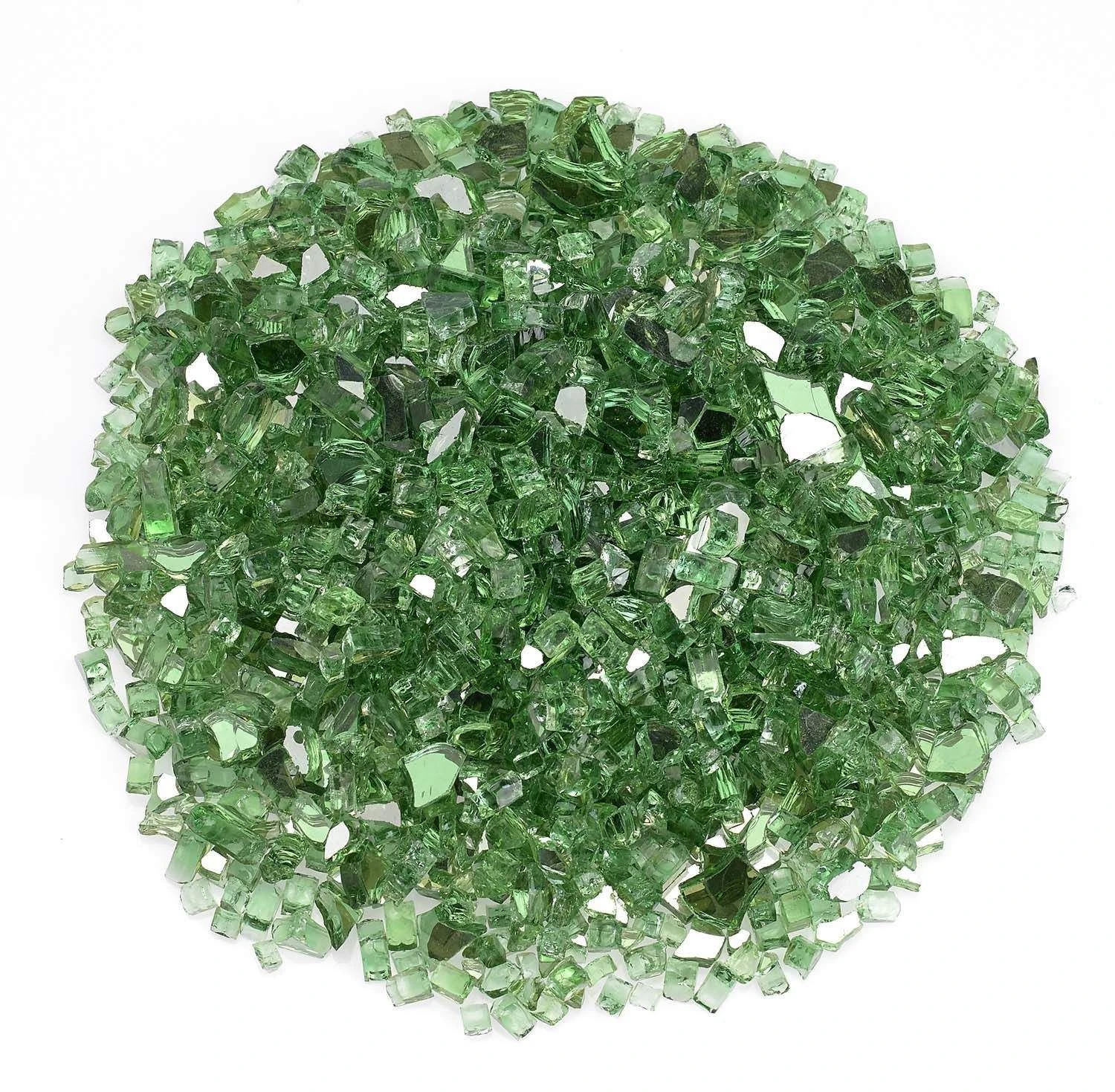 American Fire Glass 1/4-Inch Premium Fire Glass, 10-Pounds, Evergreen Reflective 1 American Fire Glass 1/4-Inch Premium Fire Glass, 10-Pounds, Evergreen Reflective