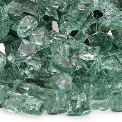 American Fire Glass 1/2-Inch Premium Fire Glass, 10-Pounds, Evergreen Reflective 8 American Fire Glass 1/2-Inch Premium Fire Glass, 10-Pounds, Evergreen Reflective -Natural Gas Fire Place Store aff evgrf12 c