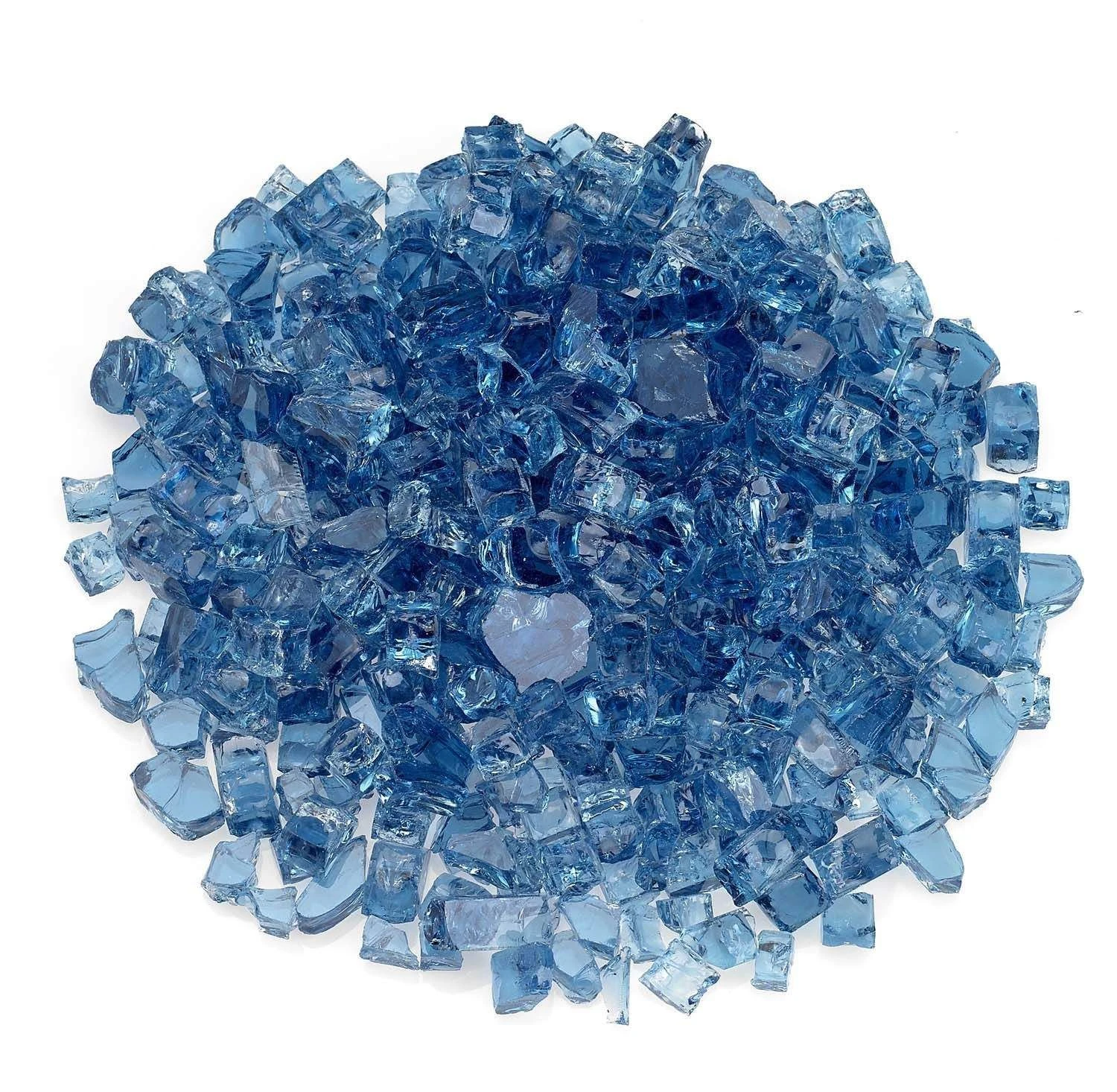 American Fire Glass 1/2-Inch Classic Fire Glass, 10-Pounds, Pacific Blue 1 American Fire Glass 1/2-Inch Classic Fire Glass, 10-Pounds, Pacific Blue