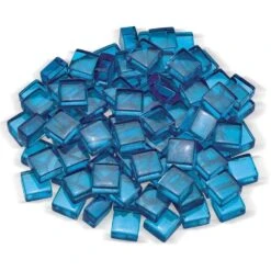 American Fire Glass 1/2-Inch Fireglass 2.0, 10-Pounds, Pacific Blue Luster