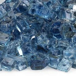 American Fire Glass 1/2-Inch Premium Fire Glass, 10-Pounds, Pacific Blue Reflective 8 American Fire Glass 1/2-Inch Premium Fire Glass, 10-Pounds, Pacific Blue Reflective -Natural Gas Fire Place Store aff pablrf12 c