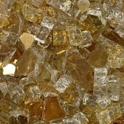 American Fire Glass 1/2-Inch Premium Fire Glass, 10-Pounds, Gold Reflective 8 American Fire Glass 1/2-Inch Premium Fire Glass, 10-Pounds, Gold Reflective -Natural Gas Fire Place Store afg aff gdrf12 temp c 07 21