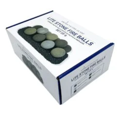 American Fire Glass Lite Stone Balls, 6 Stone Set -Natural Gas Fire Place Store afg fbl cg 6b k 04 23