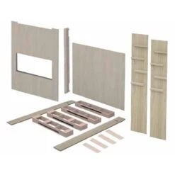 Modern Flames Orion Slim 60-Inch Linear Electric Fireplace With Allwood Wall System -Natural Gas Fire Place Store afws sps 60b c 04 22 1