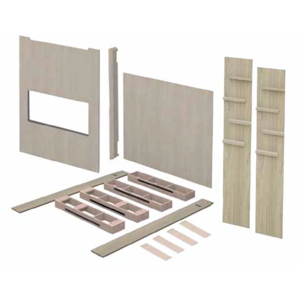 Modern Flames Spectrum 60-Inch Linear Electric Fireplace With Allwood Wall System 4 Modern Flames Spectrum 60-Inch Linear Electric Fireplace With Allwood Wall System - Image 4