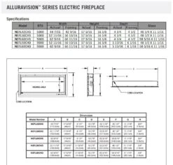 Napoleon NEFLxxCHD-1 Alluravision Deep Depth Linear Electric Fireplace 11 Napoleon NEFLxxCHD-1 Alluravision Deep Depth Linear Electric Fireplace -Natural Gas Fire Place Store alluravision specs 1