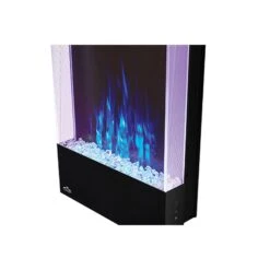Napoleon NEFVC Allure Series Vertical Wall Mount/Built-In Electric Fireplace -Natural Gas Fire Place Store allure vertical details flame blue