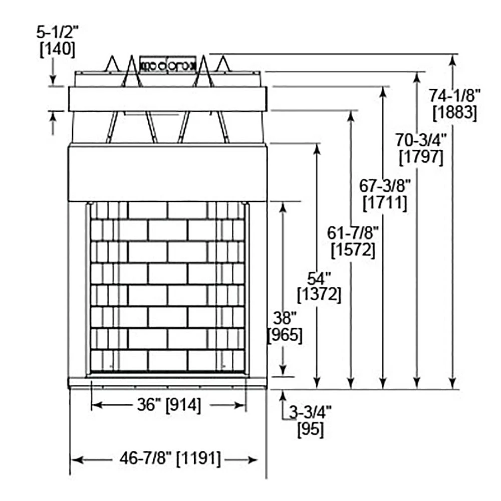Majestic ASH36 Ashland 36-Inch Radiant Wood Burning Fireplace 4 Majestic ASH36 Ashland 36-Inch Radiant Wood Burning Fireplace - Image 4