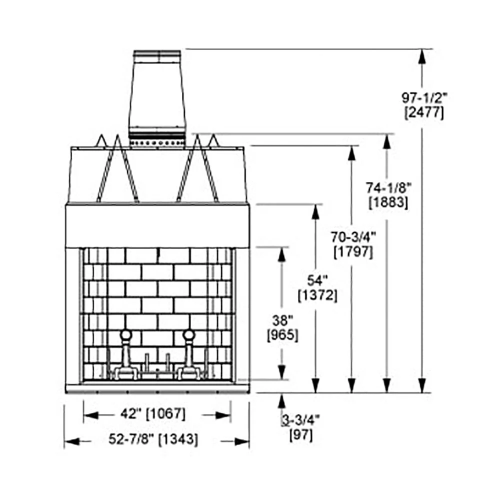 Majestic ASH42 Ashland 42-Inch Radiant Wood Burning Fireplace 4 Majestic ASH42 Ashland 42-Inch Radiant Wood Burning Fireplace - Image 4