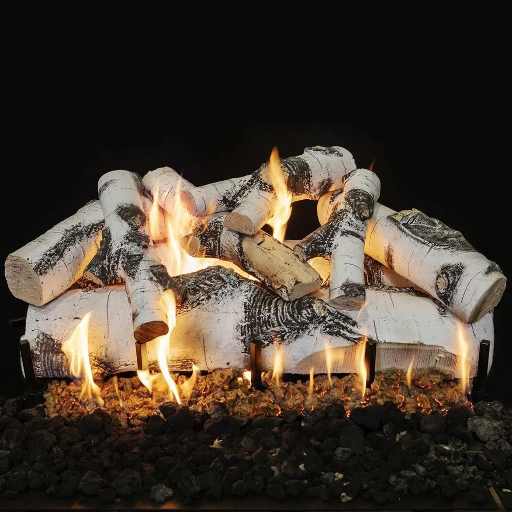 Grand Canyon Quaking Aspen Double Sided Vented Gas Log Set With Stainless Steel Burner 2 Grand Canyon Quaking Aspen Double Sided Vented Gas Log Set With Stainless Steel Burner - Image 2