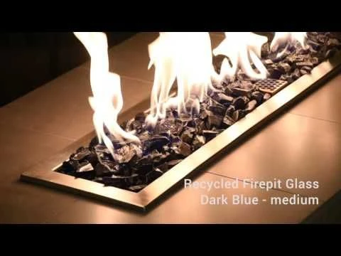 American Fire Glass 3/4-Inch Recycled Fire Glass, 10-Pounds, Dark Blue 5 American Fire Glass 3/4-Inch Recycled Fire Glass, 10-Pounds, Dark Blue - Image 5