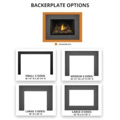 Napoleon GDI3N-1 Oakville Series Millivolt Ignition Direct Vent Gas Fireplace Insert -Natural Gas Fire Place Store backerplate options 10 19 1 1
