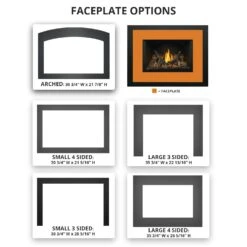Napoleon GDIX4N-1 Oakville Series Electronic Ignition Direct Vent Gas Fireplace Insert -Natural Gas Fire Place Store backerplate options 10 19 2 3