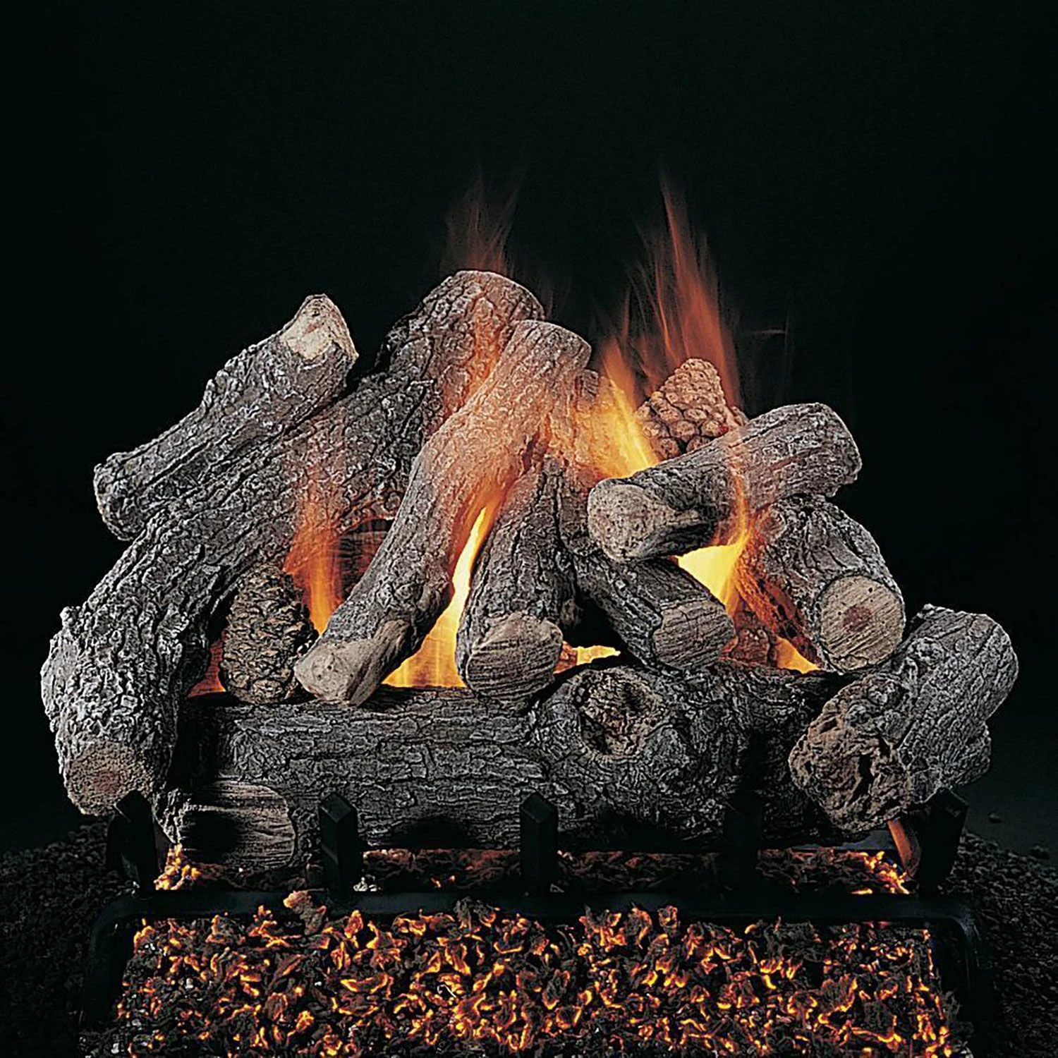 Rasmussen DF-SS-BF-Kit Double Sided Bonfire Series Stainless Steel Fireplace Log Set 1 Rasmussen DF-SS-BF-Kit Double Sided Bonfire Series Stainless Steel Fireplace Log Set