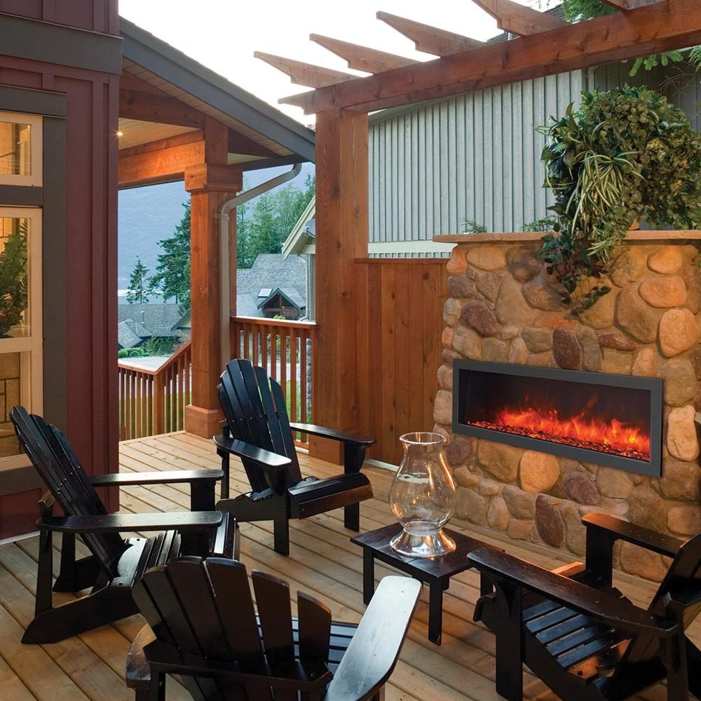 Amantii Panorama Slim Outdoor Built-In Smart Electric Fireplace 2 Amantii Panorama Slim Outdoor Built-In Smart Electric Fireplace - Image 2