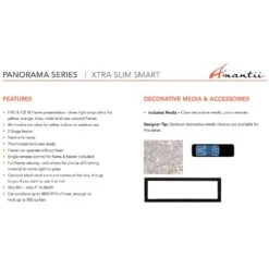 Amantii Panorama Extra Slim Built-In Smart Electric Fireplace -Natural Gas Fire Place Store bi xtraslim config feat a 07 22