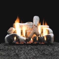 Empire White Mountain Hearth LSxxB2V-Kit Birch Vented Ceramic Fiber Complete Fireplace Log Set