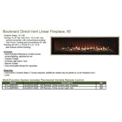 Empire White Mountain Hearth DVLL60 Boulevard Direct Vent Linear Fireplace, 60-Inches -Natural Gas Fire Place Store boulevard fireplace 60