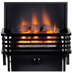 Rasmussen MOD-B-C9B CoalFire Large Moderne Basket Ventless Fireplace Heater