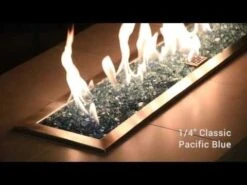 American Fire Glass 1/4-Inch Classic Fire Glass, 10-Pounds, Pacific Blue -Natural Gas Fire Place Store cCSS7e4AmjU 32