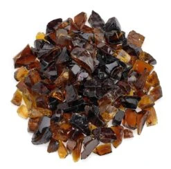 American Fire Glass 3/4-Inch Recycled Fire Glass, 10-Pounds, Auburn